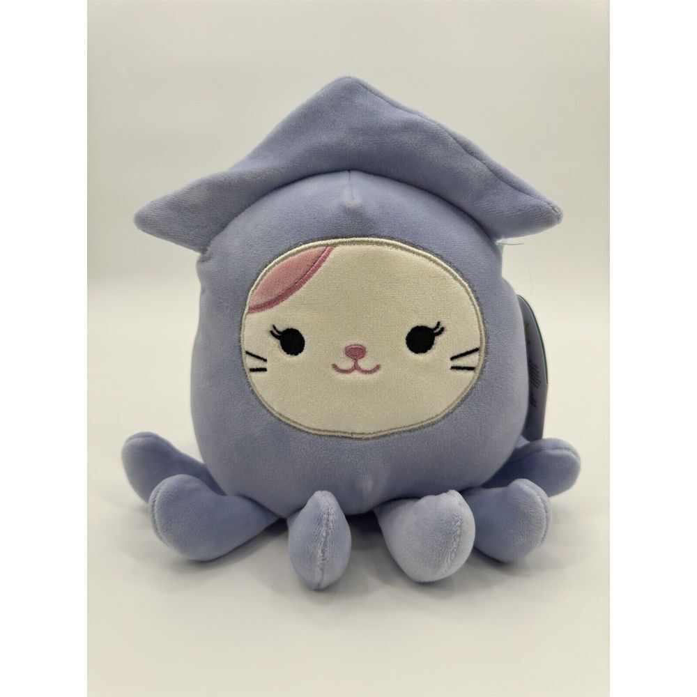 Squishmallow Karina Cat 8"‎ in Stacy Squid Costume Plush Kellytoy NEW